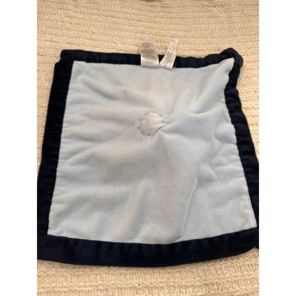Carters Turtle Lovey Security Blanket Plush Stuffed‎ Animal Blue Green Striped